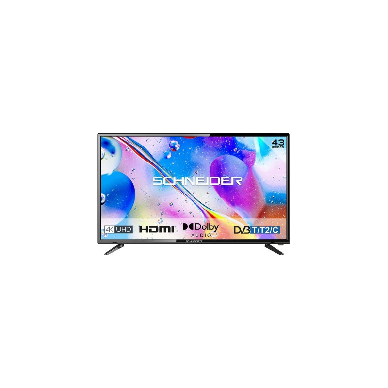 TV 43' SC-TV-43M500 Shneider LEDD FULL HD  Metal frameless, Demo integré, Doly Audio
